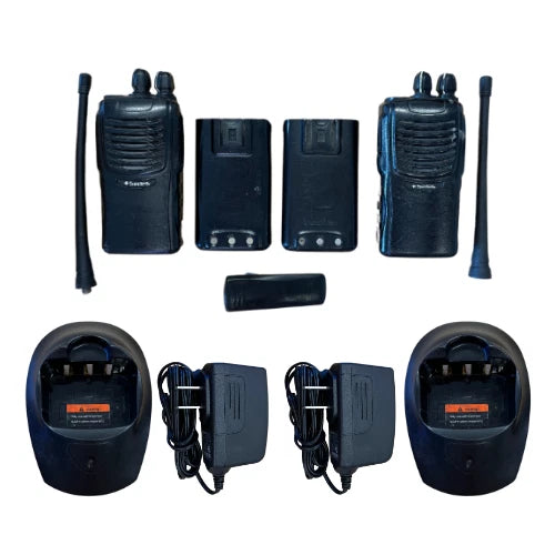 2 Pack of Used Blackbox+V VHF 136-174 MHz 16 channels 5W Two-Way Radios (AS-IS)