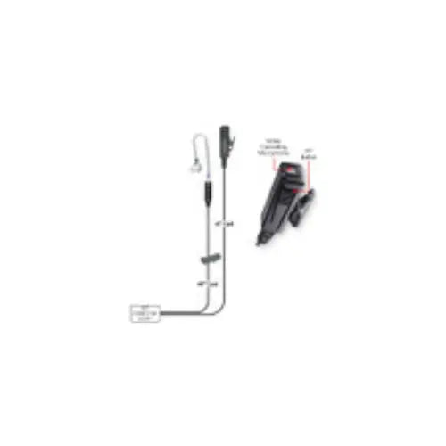 Director Noise Canceling 2-Wire Surveillance Earpiece for 2 Pin Kenwood Radios